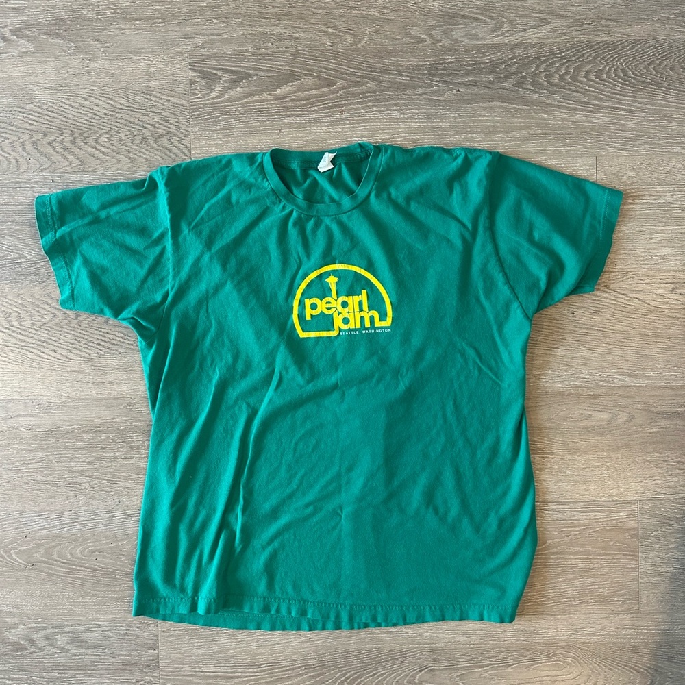 Pearl Jam Green Seattle Logo Tee